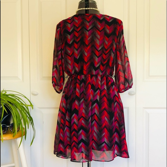 3/4 Sleeve Elastic Waisted Dress - Picture 2 of 8